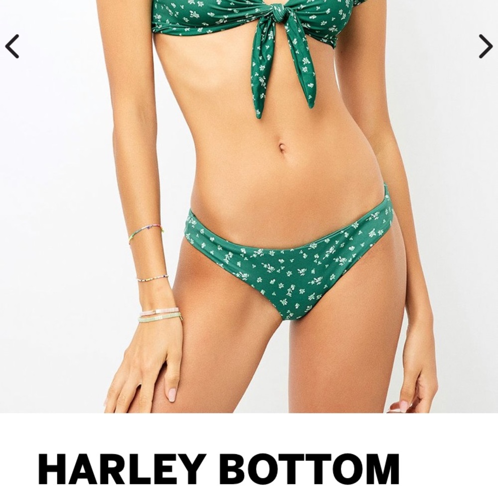 ISO - Frankie’s Bikinis Harley Bottom Green Ditsy